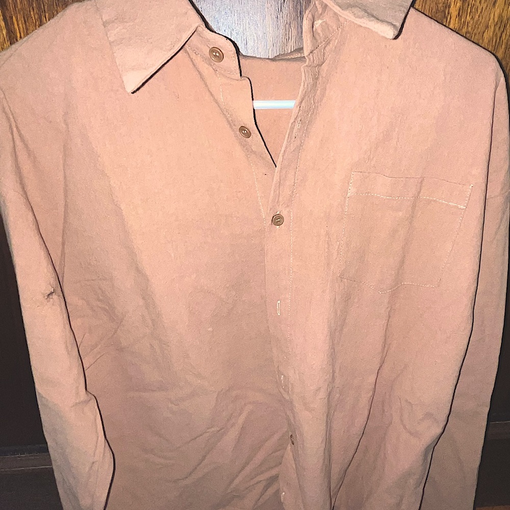 Brown long sleeve shirt/flannel